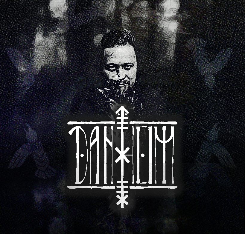 Danheim logo artwork with ravens